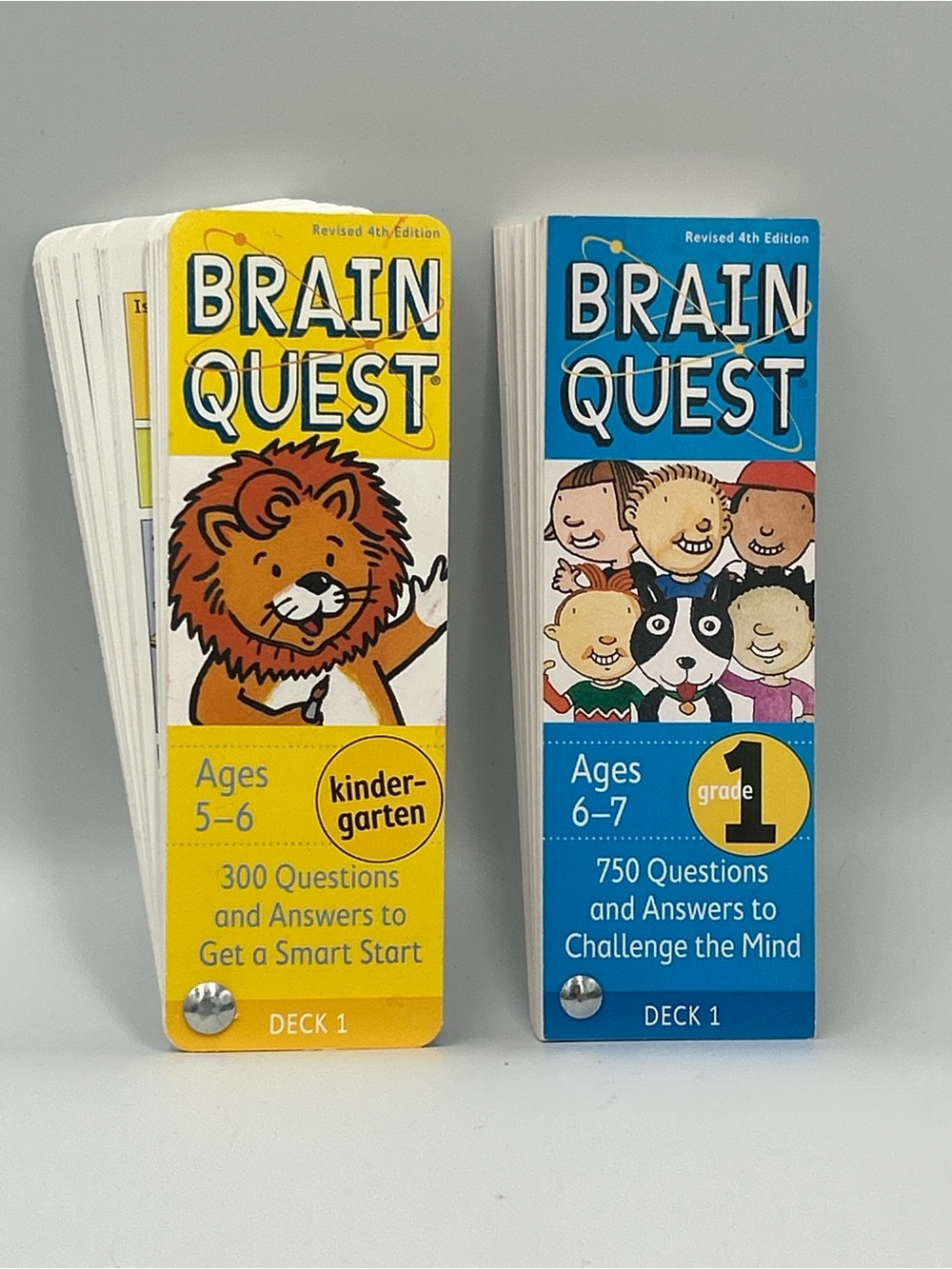 Flash Decks - Yellow & Blue Educational Cards